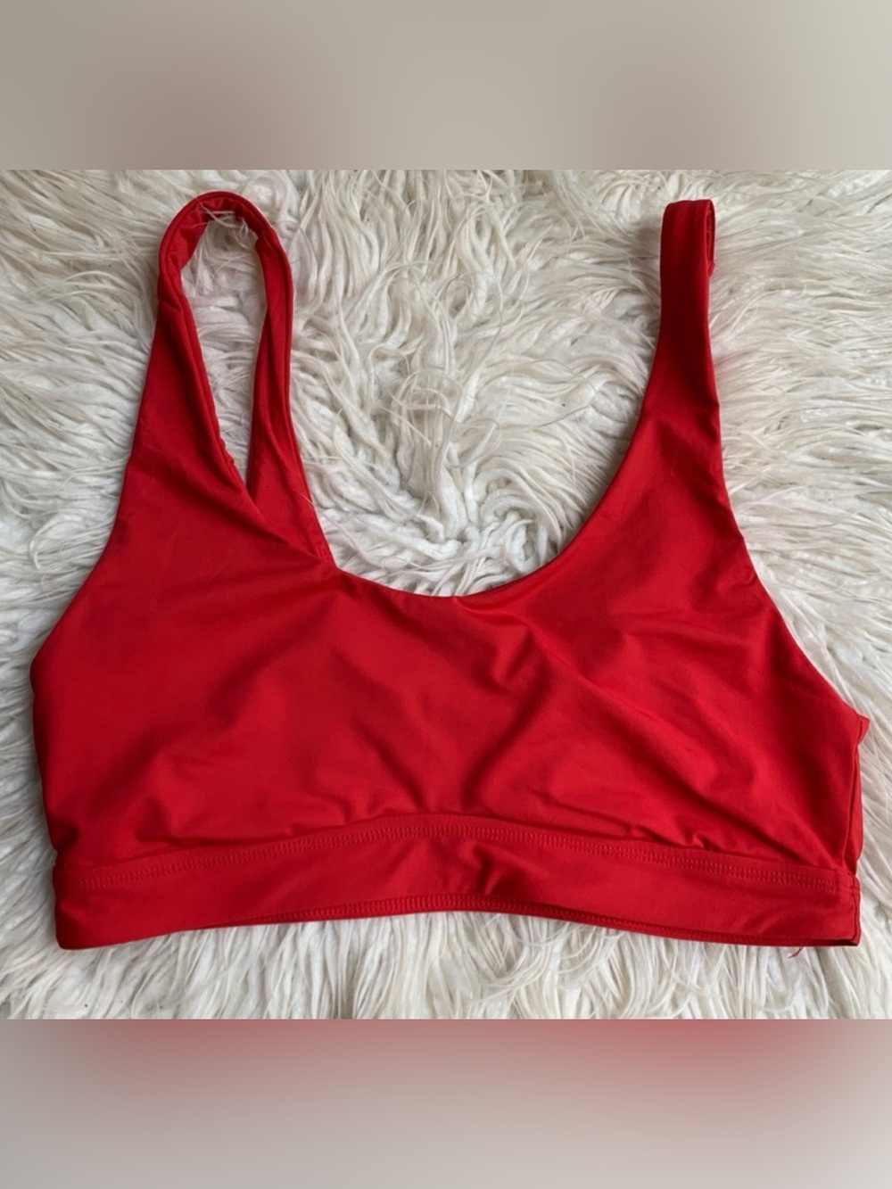Andie The Ventura Top Scoop Neck Swim Top Cherry Red Size Extra Large